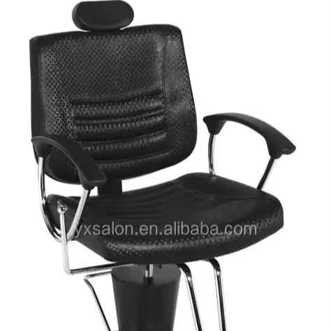 3 Years Warranty Recline Back 360 Degree Swivel Hydraulic All Black Barber Chair Price(M128)