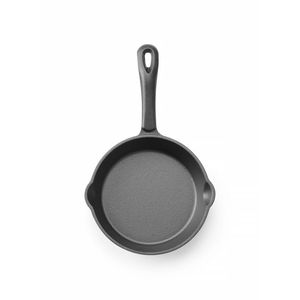 HENDI Black <b>Cast</b> Iron <b>Pan</b> Commercial Cooking Equipment Diameter 165mm Height 35mm - Product Image 1