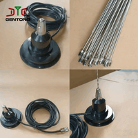 Antena Seluler Dualband 3dbi 27MHz yang Dapat Disesuaikan, Daya Tahan Tinggi, Komunikasi Vertikal, Dudukan Magnetik, Kombinasi Radio