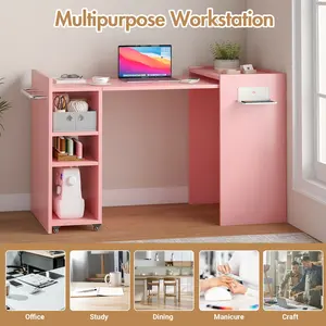 <strong>Multi</strong>-<strong>Functional</strong> Dining <strong>Table</strong> with Extendable and Foldable Design for Versatile Kitchen and Dining Use - Product Image 4