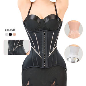 נשים בטן שליטה מותניים מאמן המותניים מחוך cincher רשת תחבושת שמלת תחרה זכוכית לרדת במשקל מכנסיים קצרים faja shapewear - Product Image 2