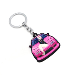 Llavero de Esmalte Suave al por Mayor, Cultura de Modificación de Automóviles JDM, Entusiasta de Automóviles, Anime, Chica Sexy, Llavero de Metal - Product Image 4