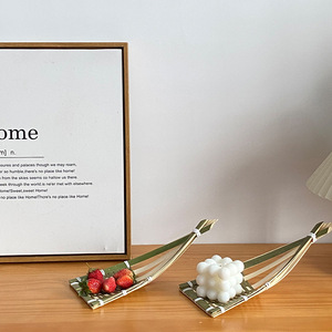 Plato frío de bambú japonés, decoración creativa de Sashimi, plato de humor, decoración de comida de Hotel, <span class=keywords><strong>recogedor</strong></span> de bambú hecho a mano, cesta de postre - Product Image 2