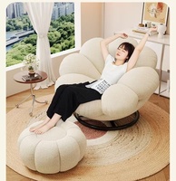 Canapé simple et moderne, créatif, pour chambre à coucher, salon, bureau, petit canapé, chaise de balcon, chaise de détente, fauteuil pivotant individuel