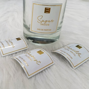 Customised High Quality Waterproof Eco-friendly Paper Adhesive Brand <b>Logo</b> <b>Sticker</b> for Perfume Bottle Packaging Labels - Product Image 2
