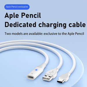 Cable de carga tipo C a lápiz a USB a macho a hembra Cable de carga completa rápida 50CM 100CM con luz indicadora - Product Image 2