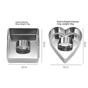 Cercles à pâtisserie en acier inoxydable robustes pour la cuisson de mousses, pâtisseries et pains – Fournitures de cuisine et de boulangerie - Product Image 1