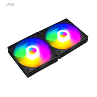 Ventilateur de refroidissement PC OEM MANMU le plus récent, 12V 5V 3 broches ARGB, ventilateur de refroidissement CPU RGB, ventilateurs RGB 120 mm pour PC