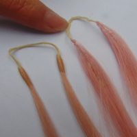 Ttwin ohne Spitze Feder haar verlängerung Gerade keine Spitze Natürliches schwarzes Menschenhaar Double Line Human Feather ing Hair zum Flechten