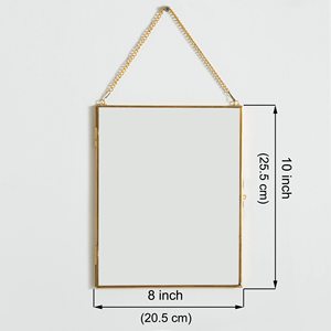 <span class=keywords><strong>Cadre</strong></span> <span class=keywords><strong>photo</strong></span> suspendu en <span class=keywords><strong>laiton</strong></span> à double <span class=keywords><strong>verre</strong></span> de haute qualité de 8x10 pouces pour décoration murale de fleurs pressées - Product Image 2