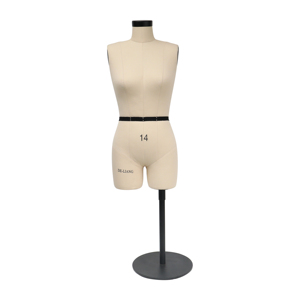 Vestido de Fibra de Vidrio a Media <span class=keywords><strong>Escala</strong></span>, Maniquí de Medio Cuerpo, Costura <span class=keywords><strong>1</strong></span>:<span class=keywords><strong>2</strong></span>, Base de Metal, Sastre, Drapeado, Talla 14, Mujer, DL262 - Product Image 1