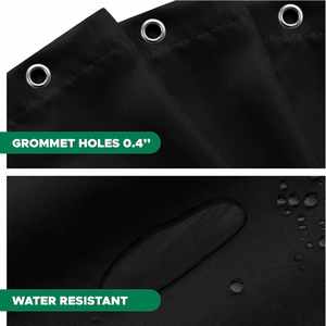 Rideau de Douche en Plastique Peva Imperméable de Luxe, Rideaux de Douche pour Salle de Bain - Product Image 2