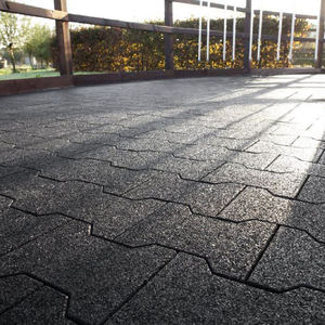 طوب رصف مطاطي مضاد للانزلاق ، طوب أرضيات مطاطي متين لصالة اللياقة البدنية من EPDM ، مركز اللياقة البدنية - Product Image 2