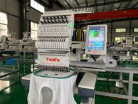 Machine à broder Tajima à tête unique, 15 aiguilles, machine à coudre automatique pour chemisier, broderie Barudan, 350*500mm, 1200 tr/min