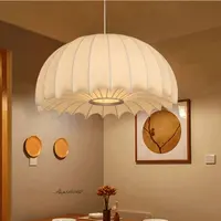 Итальянские подвесные светильники, креативные шелковые осветительные приборы в виде Медузы для столовой, спальни, современный светильник