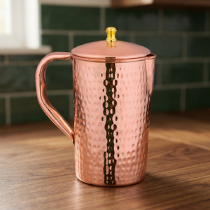 Pichet en Cuivre Pur 1500ml le Plus Vendu, Carafe Écologique Personnalisée pour Boissons, Nouveau Style pour la Décoration de la Cuisine et de la Maison - Product Image 3