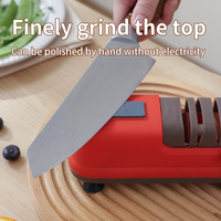 Aiguiseur de couteaux électrique, aiguiseur de ciseaux portable pour la maison, aiguiseur de couteaux de cuisine rapide, petit aiguiseur de couteaux automatique