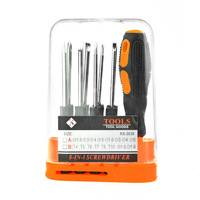 Ensemble de 10 tournevis manuels multifonctionnels, outils de réparation d'ordinateurs, outils de quincaillerie pour la quincaillerie