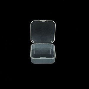 Square Pp Plastic Storage Box 5.5Cm Transparent With Lid For Parts Jewelry Card Storage - Product Image 1