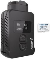 Caméra d'action RunCam 6 4K WiFi FPV avec carte SD 128 Go, caméra de casque sportive grand angle avec contrôle PWM pour drones RC