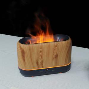 Diffuseur d'arômes ultrasonique, humidificateur à flamme, 200ml, lumière LED USB, pour la maison et le bureau - Product Image 2