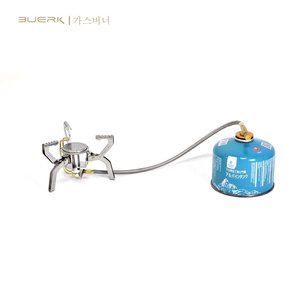 Réchaud à gaz portable Buerk, alimenté au butane, résistant au vent, pour le camping en plein air, en alliage d'aluminium, léger, adapté à une utilisation en haute altitude - Product Image 1