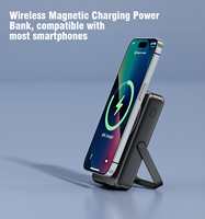 Batterie externe sans fil magnétique 9000 mAh 12000 mAh 22,5 W, charge rapide, batterie externe portable, charge multi-appareils avec support