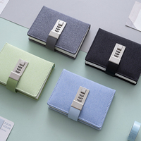 Offre Spéciale A5 Carnet Logo Personnalisé Tissu Cuir PU Couverture Rigide avec Code Serrure Journal Recharge Secret Mot de Passe Journal Couture Reliure