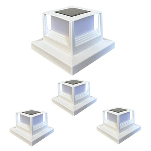 Faros LED de columna <span class=keywords><strong>solar</strong></span> para exteriores, 4-6 pulgadas, paisaje, jardín, patio, luces de puerta, lámparas de <span class=keywords><strong>Camping</strong></span> para uso en exteriores - Product Image 1