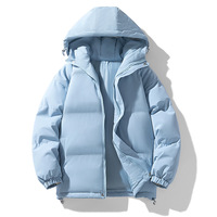 2025 automne hiver à la mode Style coréen coton veste pour femmes hommes manteau décontracté couleur unie en vrac épaissi uni teint