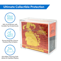 Boîte d'entraînement Elite résistante aux UV à 99 %, boîte magnétique en acrylique, étui de protection