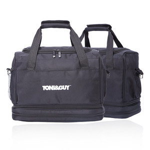 Toni&Guy <b>Tool</b> Duffle Bag Black Double Handle Multi Function Beauty <b>Storage</b> Bag for Hair Care Makeup - Product Image 1