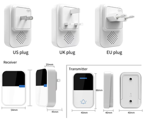 <span class=keywords><strong>Timbre</strong></span> inalámbrico para exteriores, botón <span class=keywords><strong>pulsador</strong></span> impermeable, No se requiere batería, Panel autoalimentado acrílico, 38 canciones, <span class=keywords><strong>timbre</strong></span> de puerta - Product Image 3