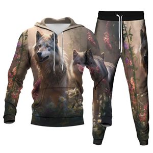 <span class=keywords><strong>Felpe</strong></span> con cappuccio personalizzate stampate da uomo <span class=keywords><strong>felpe</strong></span> alla moda in due pezzi Set <span class=keywords><strong>di</strong></span> abiti - Product Image 2