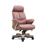 Chaise en cuir ergonomique moderne inclinable, confortable pour les longues sessions, chaise de bureau à domicile, siège de bureau professionnel