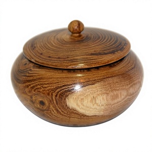 Eco Friendly Wooden <b>Jar</b> with Wooden Lid Classic Design 250mL <b>Kitchen</b> <b>Storage</b> Canister Airtight Lid Durable Dry Food <b>Storage</b> - Product Image 4