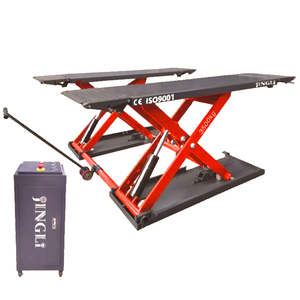 Elevador de tijera hidráulico de doble cilindro certificado <span class=keywords><strong>CE</strong></span> 3,5 T de 1,85 m de alto con construcción de acero de alta capacidad de elevación - Product Image 6