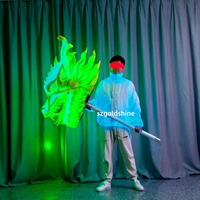 Costume de dragon lumineux à LED pour Halloween Fluorescent Performance Laser Dance Party Decorations Suit