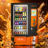 Distributeur automatique de boissons en conserve intelligent pour supermarché avec écran tactile LCD 22 pouces, surveillance à distance, distributeur réfrigéré et paiement par carte
