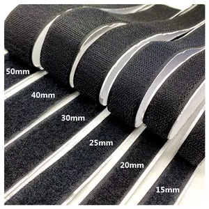 Wholesale Hook Loop Fabric Fasteners Nylon Tape Self Adhesive Velcroes Tape