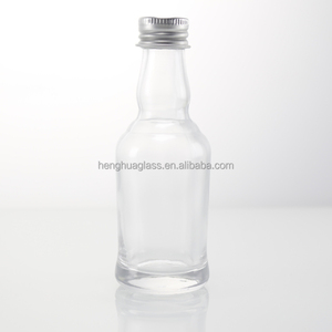 Chất lượng cao 20ml 30ml <span class=keywords><strong>35ml</strong></span> 50ml 100ml thủy tinh nhỏ rượu chai Gin Rum Vodka rượu Whisky rượu mạnh chai thủy tinh có nắp - Product Image 5