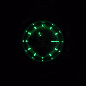 Montre chronographe à quartz pour homme de 39 mm, boîtier en acier, lunette en céramique noire, verre saphir, compatible avec le mouvement VK63, MOQ 1 - Product Image 6