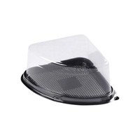 Récipient en plastique carré transparent jetable de qualité alimentaire pour animaux de compagnie pour les boîtes d'emballage transparentes de gâteau de mariage d'anniversaire