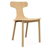 Nordic Cafeteria Wooden Plywood Bentwood Scandinavian Dining Cafe Chair for Restaurant