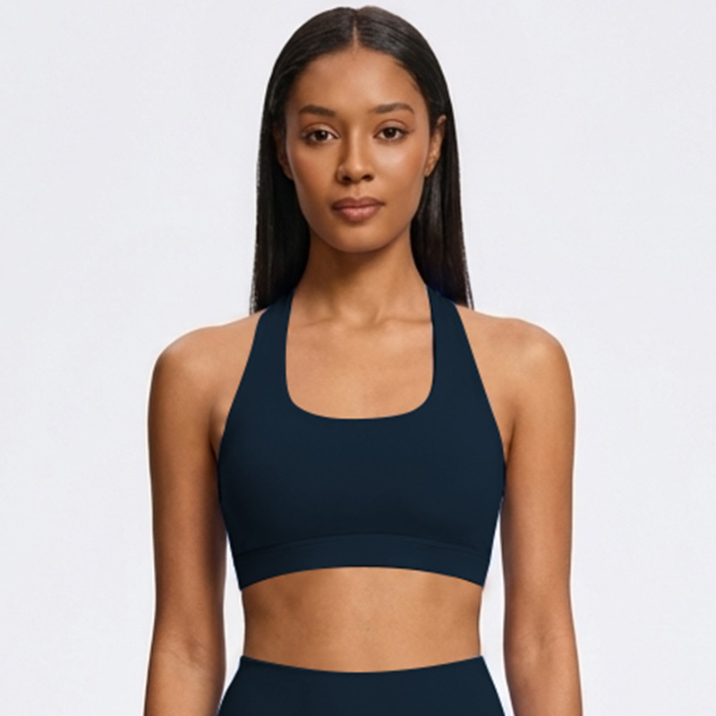 New Trend Shockproof Women's Yoga Hyrox Sports Bra Top Nylon/Spandex High Elastic Breathable Quick Dry Sportwear Running Fitness
