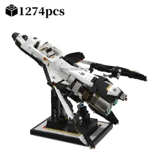 Tuomu T5005 우주 왕복선 우주선 로켓 발사 우주 비행기 우주 과학 모델 벽돌 조립 장난감 빌딩 블록 세트