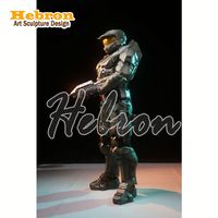 Kostum Halloween Dewasa Unisex Master Chief dari Busa EVA untuk Cosplay atau Pesta