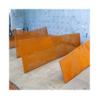 Écran de séparation de pièce en acier inoxydable personnalisé découpé au laser plaque d'aluminium écran décoratif jardin écran en acier résistant aux intempéries