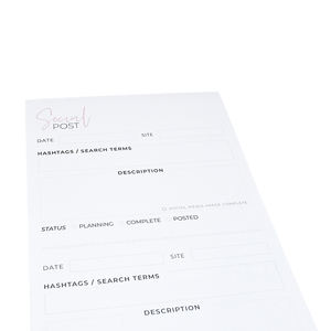 Promotional <b>A5</b> A6 Custom Printing Loose Leaf Paper to Do List 50 Pages Monthly Planner Notepad - Product Image 5