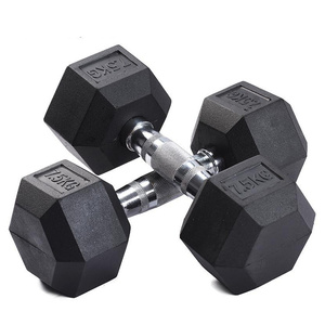 Hexagon 5 zu 60 LBS Fixed Rubber Coated Hex Dumbbells Set 2.5 zu 60kg Hex Rubber Dummbells für Weight Lifting Strength Training - Product Image 2